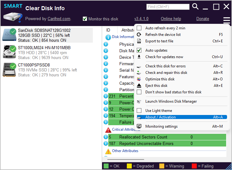 Get Clear Disk Info hardware ID