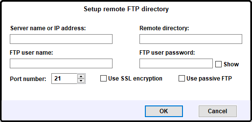 Setup remote FTP directory