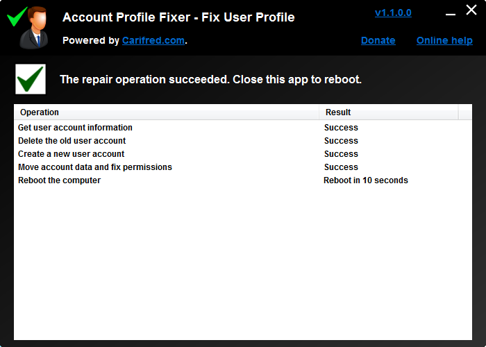 Account Profile Fixer - Fix user profile