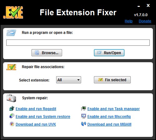 File Extension Fixer GUI