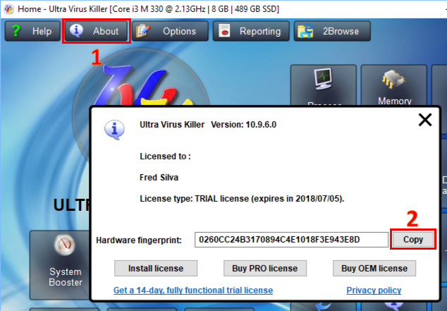 program only runs safe mode hardware fingerprint