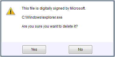 Microsoft signed file